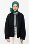 Jade Checkerboard Pattern Silky Jacquard Shawl - 2
