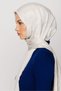 Stone Color Forever Pattern Shiny Jacquard Shawl - 7