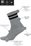 White Striped Bamboo Tennis Socks - Luxury Single Color - 2