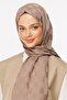 Canyon Checkerboard Pattern Silky Jacquard Shawl - 3