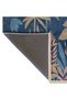 Atlas Collection Navy Blue Themed Abstract Palm Trees Patterned Modern Decorative Carpet 39 - 5