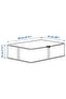Storage Box 69x51x19 - Plastic Thick Sturdy, White-Grey Poleyster - 5