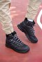 Black Black Unisex 3d Rubber Trekking Boots00128055 - 2