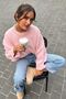 Women's crew neck oversized soft knit sweater - everyday wear, seasonal - 5