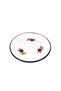 Enamel Sini Decorated Nostalgia Tray Pudding Bowl Fruit Bowl Tableware Tea Tray 40 cm