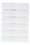 Tomurcuk 100% Cotton Set of 6 Hand Towels |   50X100Cm |   White