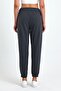 Women's Black-Navy Blue-Grey-Anthracite Cotton Thick Elastic Cuffed High Waist Comfortable Jogger 4-Piece Tracksuit - 6