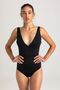 DOUBLE BREASTED ONE PIECE BLACK
