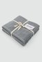 100% Cotton Gray 2-Piece Towel Set - Velvet Border Jacquard & High Water Absorbent Towel 50X90Cm - Specter