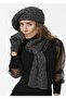 Women's Winter Painter 3-Piece Set Scarf, Beret and Glove Set - 3
