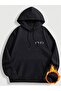 Unisex Dragon Lettering Printed Oversized Winter 3 Thread 100% Cotton K Hooded Sweatshirt Hoodie - 2
