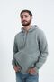 3 Thread Men's Side Pocket Hooded Sweat Puff Soft Fabric - 4