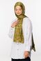 Soft Green Houndstooth Pattern Shiny Jacquard Shawl - 4
