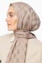 Mink Checkerboard Pattern Silky Jacquard Shawl - 3