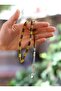 Cut Amber Powder Prayer Beads - 4