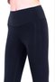 HIGH WAIST LASER CUT WIDE WAIST ELASTIC SUBMERSIBLE FABRIC SPORT LEGGINGS - 7