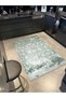 Lina Collection Antique Look Soft Green Patterned Woven Base Modern Decorative Carpet Lina10 - 3