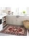 Atlas Collection Burgundy Themed Traditional Motif Floral Patterned Vintage Decorative Rug 43 - 3