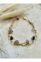 Natural Stone Bracelet with Steel Chain - 3
