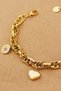 316L Steel Bracelet - Internal Coiling, Lock-Heart-Nazar Charm, No Fading and Tarnish, 18+5 cm - 3