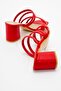 4-Piece Women's Heeled Slippers RED SKIN - 4