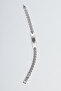 Zircon Stone Detailed Adjustable Steel Men's Bracelet - 6
