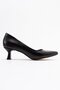 Women's Stiletto Shoes BLACK SKIN - 2