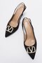 Women's Pointed Toe Stiletto BLACK ZRA - 5