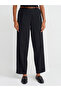 71552 Model - Black Belted Straight Fit Trousers - 3