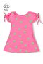 Girl's Balloon Sleeve Pink Polka Dot Patterned Stylish and Comfortable Summer Dress - 2