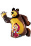 Blue Tone Big Bear Number Foil Balloon Set - 1-9 Number Selection - 3