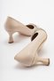Cross Stoned Women's Stiletto Shoes TEN SKIN SILVER - 4