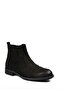 حذاء رجالي من الجلد الطبيعي باللون الأسود المغسول من Nubuck للاستخدام الخارجي - 2