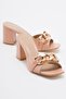 Women's Buckle Slippers NUDE SKIN