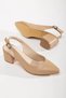 Open Back Women's Heeled Shoes 41-42 Nude Skin - 3