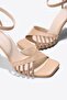 Women's Stone Heeled Sandals Ten Skin - 3