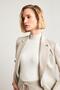 Beige Single Button and Pocket Detailed Jacket - 4