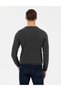 Gray Melange Slim Fit Crew Neck Knitwear Sweater 50258795-Vr086 - 5