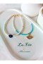 2-Pack Evil Eye Beads White and Blue Bead Bracelet - 2