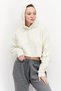 Women Sportswear Fit Training Hoodie, Cream