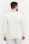 Men Sportswear Fit Round Neck Long Sleeve Outdoor Sweatshirt, Beige - 4
