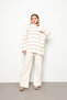 Striped Knitwear Trousers Set Vi̇zon - 2