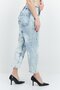 Women Regular Fit Washed Stretchable Cropped Jeans, Light Blue - 2