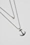 Anchor Figured Steel 60 cm Men's Necklace