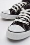 Linen Children's Sports Shoes 31-35 Black White - 3
