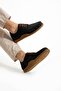 Nemila Genuine Leather Black Nubuck Men's Shoes - 3