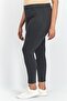 Women High Waisted Plain Skinny Pants, Black - 2