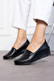 Women's Black Comfortable Mother Shoes - 4