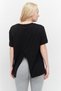 Women Sportswear Fit Short Sleeve Printed T-Shirt, Black - 3