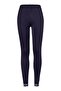 Women Full Plain Leggings, Navy Blue - 2